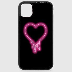 Neon Heart Drip Phone Case